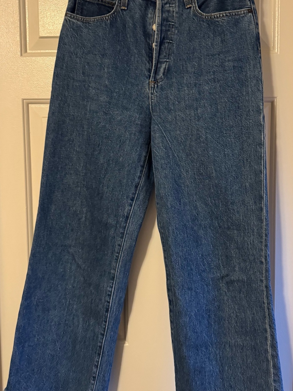 Denim Forum Wide Leg Jeans - Blue
